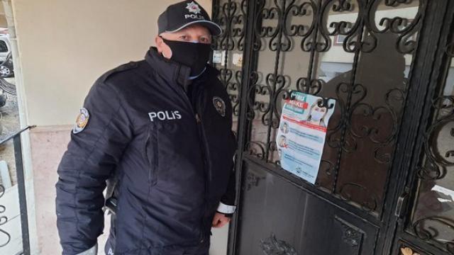 Ev ziyaretlerinin yasaklandığı Keşan ilçesinde vatandaşlar, ikametgahlarına gidilerek uyarılıyor