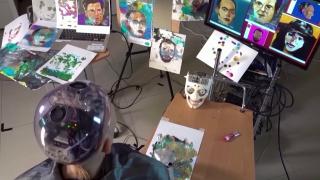 Sophia bu kez resim yeteneğiyle gündemde