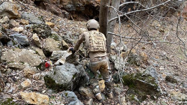 Teröristlerin kırsaldaki inlerine operasyon