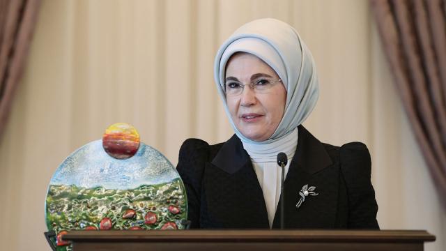 Emine Erdoğana Küresel Amaçlar Eylem Ödülü