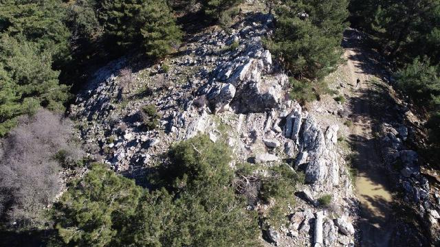 Helenistik ve Roma dönemlerinde kullanılan taş ocağı keşfedildi