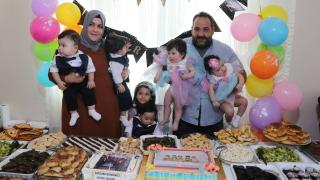 Hataylı beşizlerin ilk yaş günleri kutlandı
