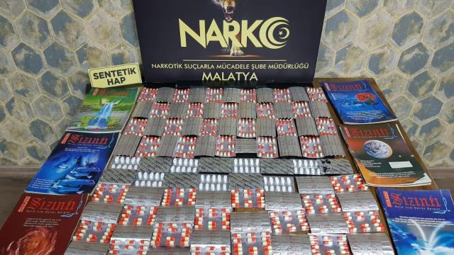 Malatyada uyuşturucu operasyonunda FETÖ yayınlarıyla yakalanan 2 zanlı tutuklandı