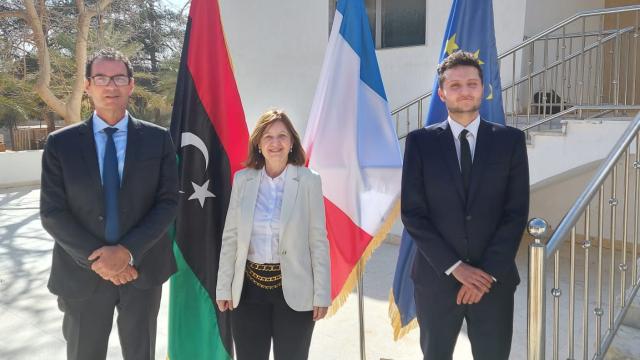 Fransanın Libyadaki büyükelçiliği 7 yıl aradan sonra yeniden faaliyette
