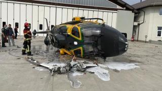 İtalya'da polis helikopteri kaza yaptı