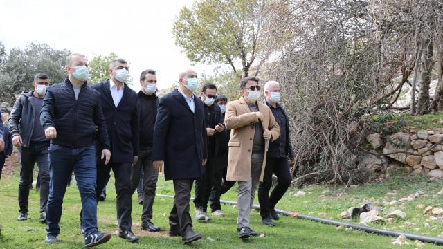 Mardin Valisi Demirtaş, Beşdeğirmen Köyü şelalelerinde incelemelerde bulundu