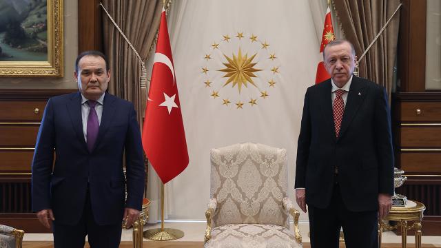 Cumhurbaşkanı Erdoğan, Amreyev ve Daemsi kabul etti