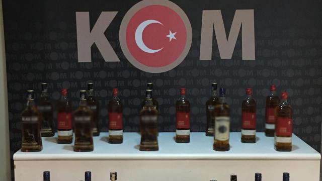Kırıkkalede 32 litre sahte alkol ele geçirildi