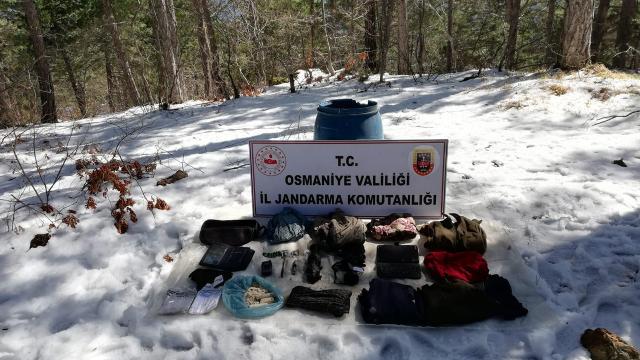 Amanoslarda PKKlı teröristlerce kullanılan sığınak imha edildi