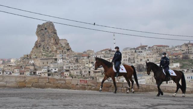 Atlı jandarma birlikleri Kapadokyada devriyeye başladı