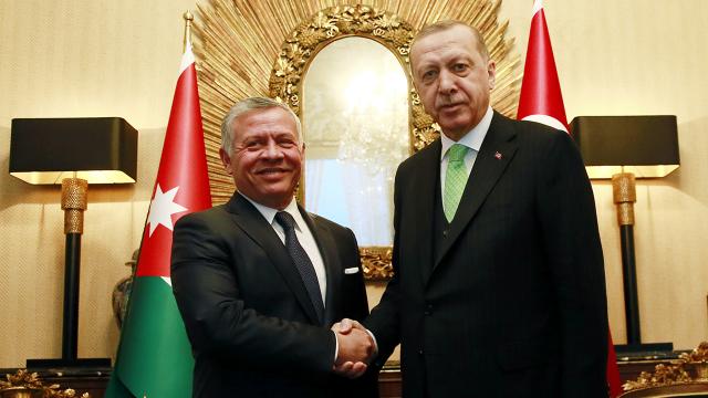 Cumhurbaşkanı Erdoğan Ürdün Kralı 2. Abdullah ile görüştü