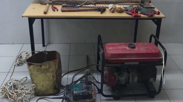 Adıyamanda izinsiz kazı yapan 4 şüpheli suçüstü yakalandı