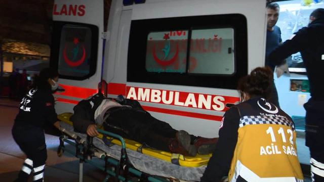 Kumar operasyonunda ikinci kattan atlayan kadın yaralandı