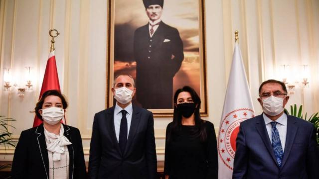 Bakan Gül, Azerbaycan İnsan Hakları Komiseri Aliyeva ile görüştü