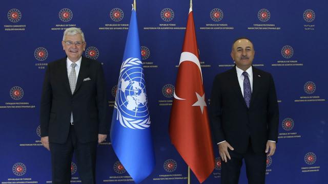 Bakan Çavuşoğlu, Volkan Bozkırla görüştü