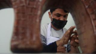 Hissederek heykel yapıyorlar