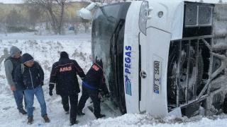 Konya'da 2 tur otobüsü şarampole devrildi: 1 ölü, 46 yaralı