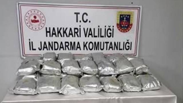 Hakkaride 35 kilogram eroin ele geçirildi