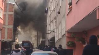 Apartmanda yangın paniği