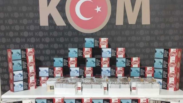 Kırıkkalede 34 bin 800 makaron ele geçirildi