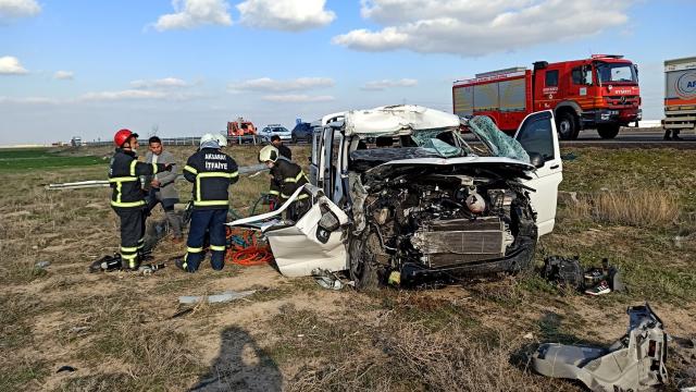 Aksarayda trafik kazası: 2 yaralı