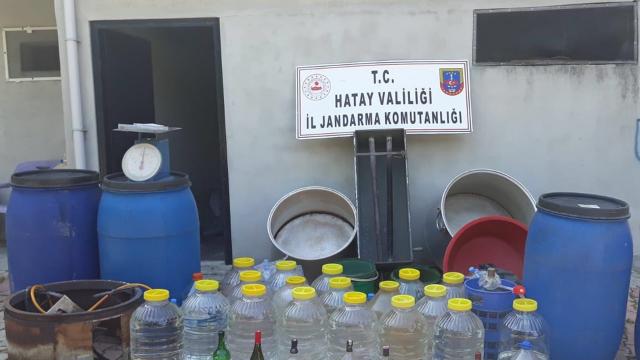 Hatayda 745 litre sahte içki ele geçirildi