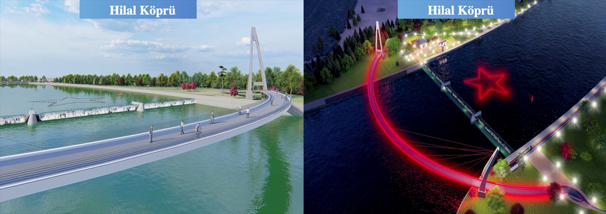 "Bisiklet yolları, yürüme alanları ve yeşil alanlar"