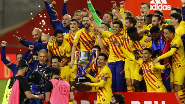 İspanya Kral Kupasında zafer Barcelonanın