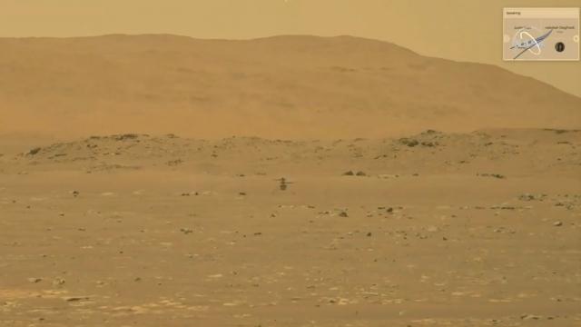 NASAnın Marstaki helikopteri Ingenuity ilk uçuşunu yaptı