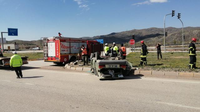 Kırıkkalede trafik kazası: 2 yaralı
