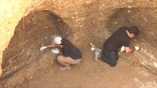 1500 yıllık mezar iş makinesinin tekerinin batması sonucu bulundu