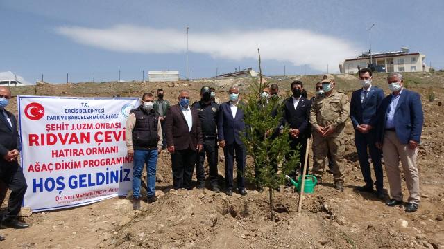 Afrin şehidinin ismi Vanda oluşturulan ormanda yaşatılacak