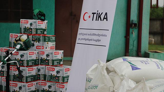 TİKAdan Gürcistandaki savaş mağduru ailelere tarım desteği