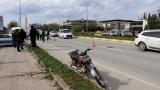 Edirne'de motosikletin çarptığı kadın ağır yaralandı