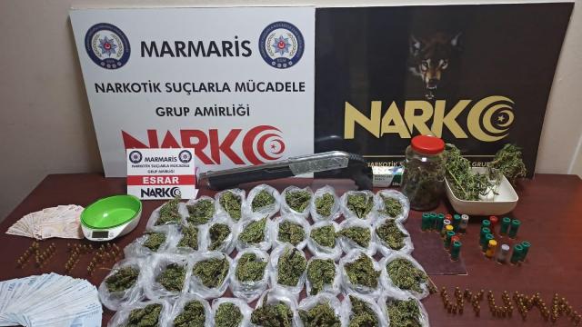 Muğlada uyuşturucu operasyonunda gözaltına alınan şüpheli tutuklandı