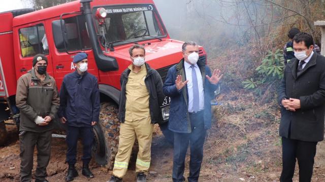 Rizede çıkan orman yangını söndürüldü