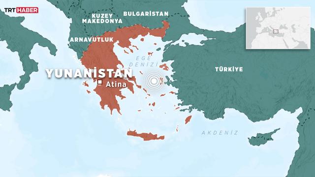 Yunanistanda 3,5 büyüklüğünde deprem