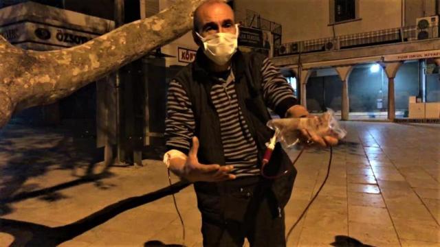 Elinde serumla hastaneden kaçan kişi: Darlandım