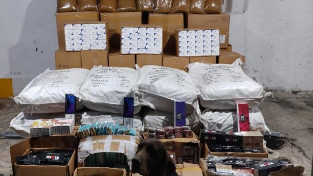 Elazığda 315 bin TLlik kaçak tütün ürünleri ele geçirildi