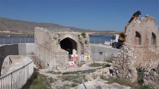 Hasankeyf'teki 700 yıllık Küçük Saray yükseltiliyor