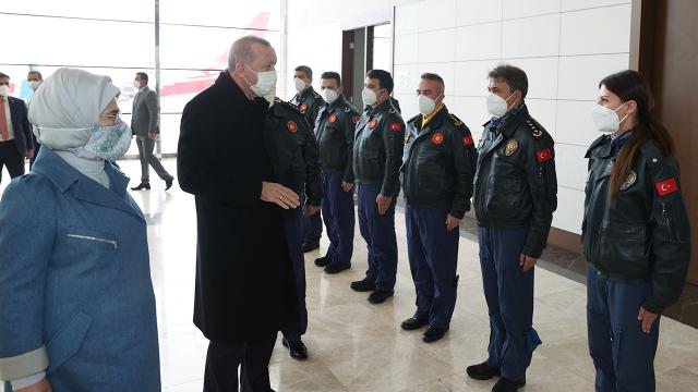 Cumhurbaşkanı Erdoğandan pilotlara kutlama