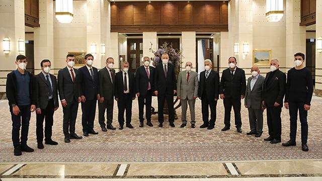 Cumhurbaşkanı Erdoğan esnafla bir araya geldi