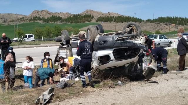 Çorumda trafik kazası: 5 yaralı