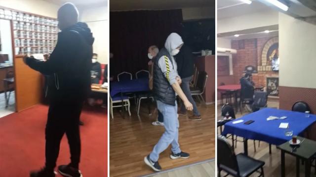 Sivil polisleri "oyun var" diye içeri çağırdılar, yakayı ele verdiler