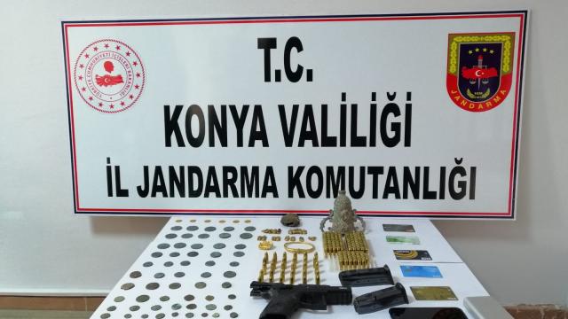 Konyada 91 adet tarihi eser ele geçirildi
