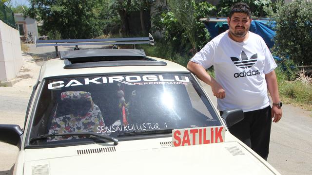Drift cezalarını ödeyemeyince arabasını satışa çıkarttı