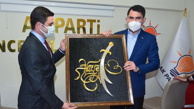 Çevre ve Şehircilik Bakanı Murat Kurum, AK Parti Tunceli İl Başkanlığını ziyaret etti