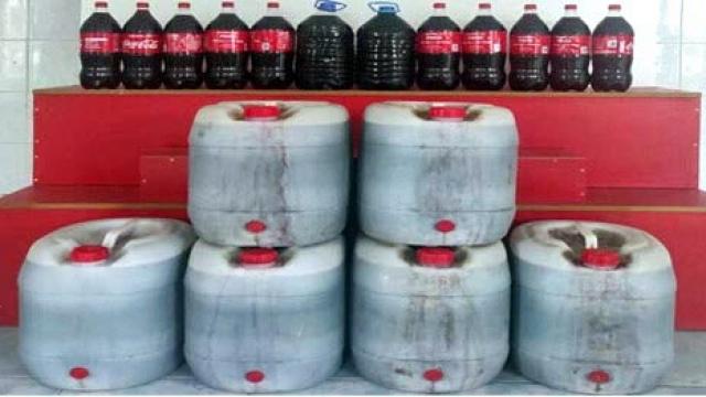 Denizlide durdurulan minibüste sahte içki ele geçirildi