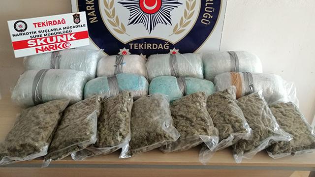 Tekirdağda bir tırda 20 kilogram uyuşturucu ele geçirildi