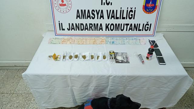 Amasyada araçlarında uyuşturucu bulunan 2 kişi tutuklandı